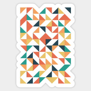 Epic Geometric Colourful Triangle Pattern Sticker